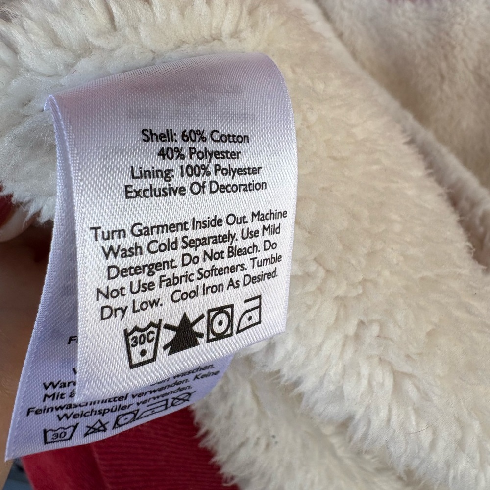 Eddie Bauer Womens Cabin Fleece Full Zip Hoodie Scarlet Red Size XL - Picture 5 of 5